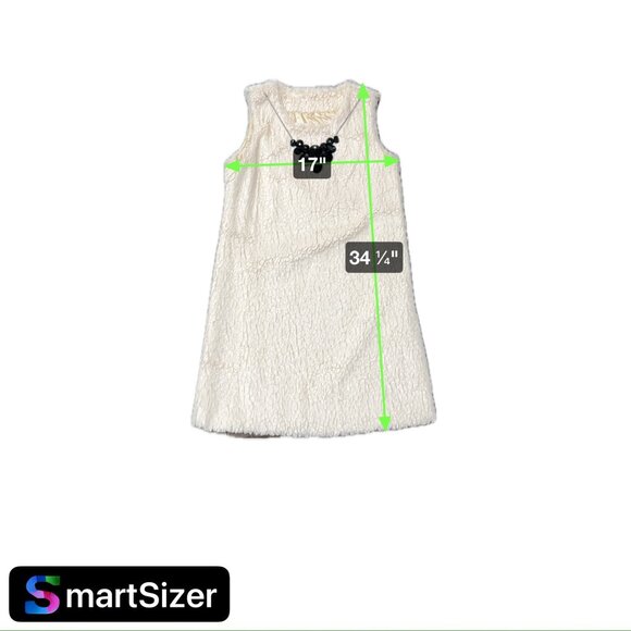 Vintage Faux Fur Two-Piece Dress Set Short Sleeve Jacket Sleeveless Dress Sz S - Picture 11 of 12